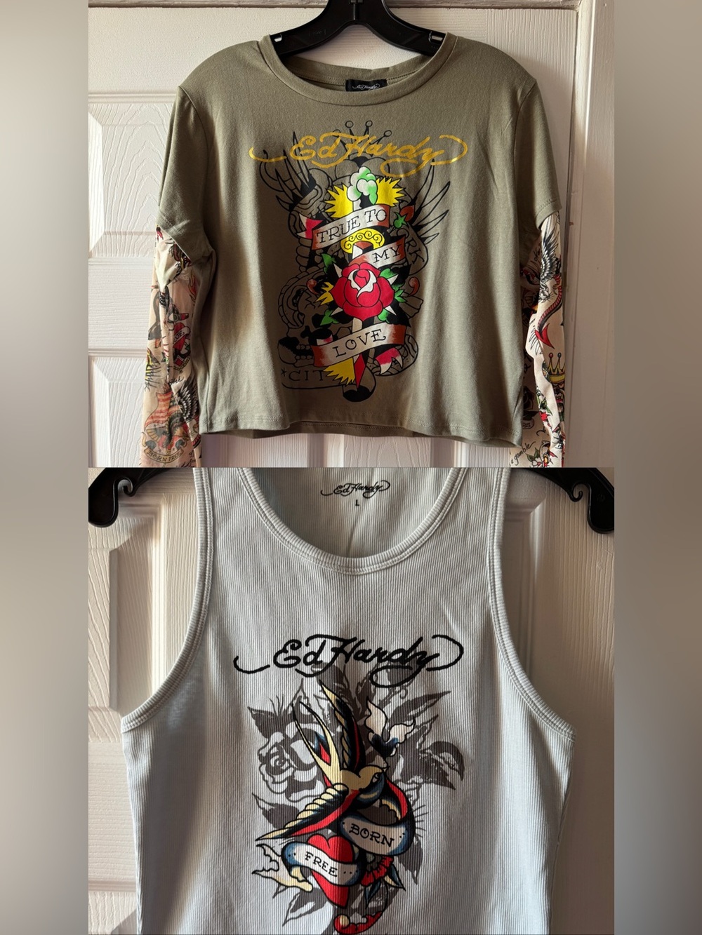 Ed Hardy Tops ( SET OF TWO)